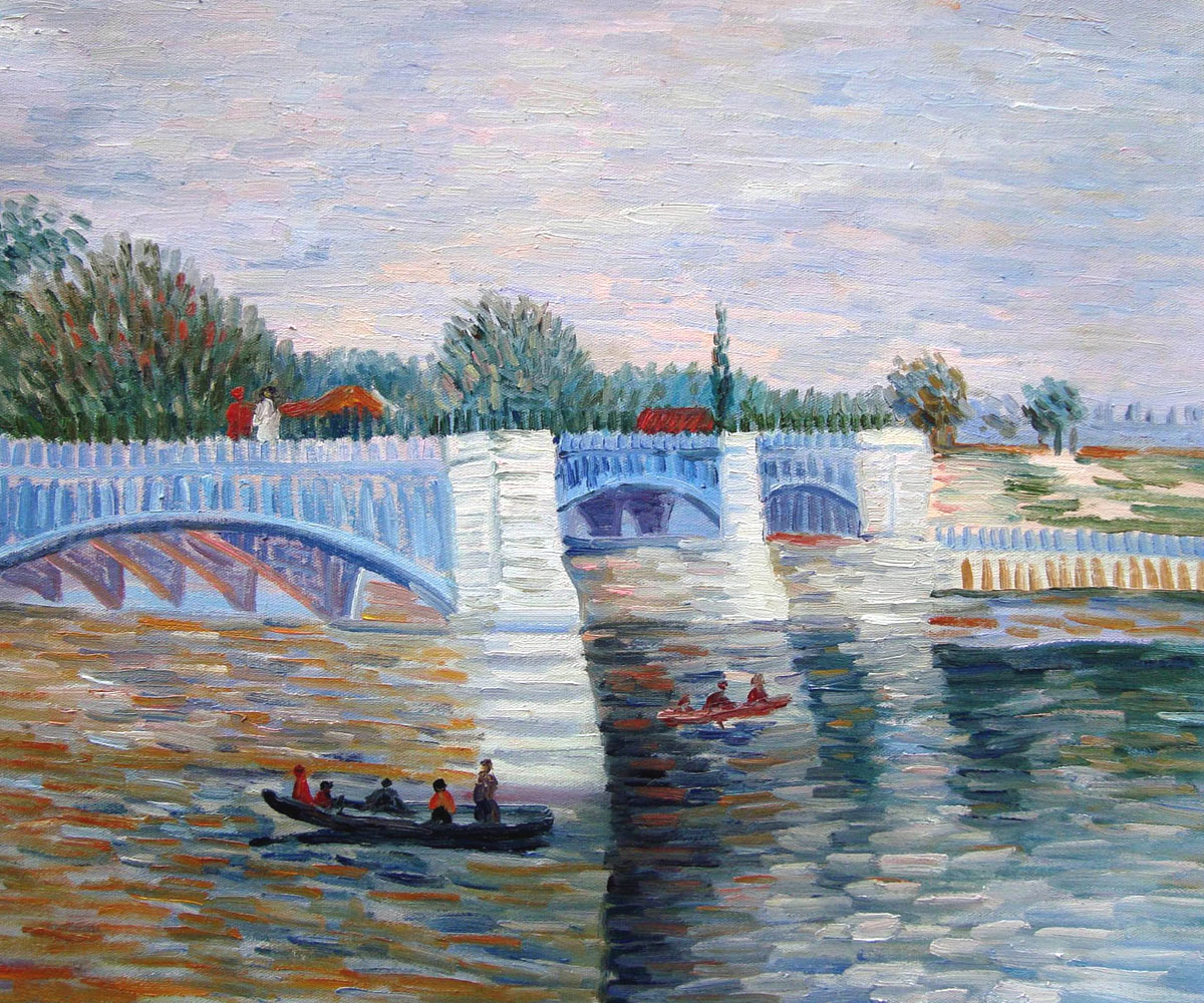 The Seine With the Pont de la Grande Jatte Summer - Van Gogh Painting On Canvas